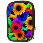 Colorful sunflowers                                                   Compact Camera Leather Case