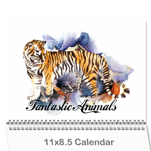 Fantastic Animals Wall Calendar 11 x 8.5 (12 Cover