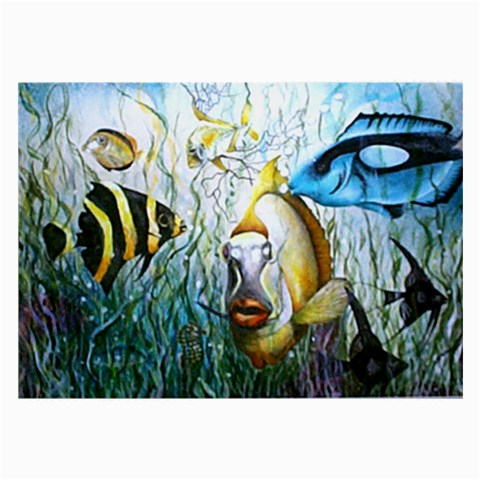 Bubba Fish and Friends Aquarium Glasses Cloth (Large) from ZippyPress Front