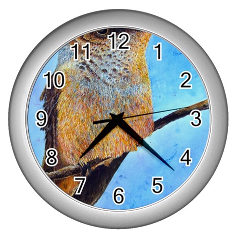 Scoutin  Hummingbird Wall Clock (Silver) from ZippyPress Front