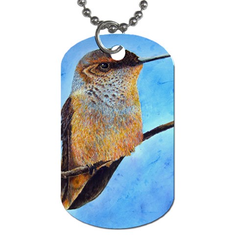 Scoutin  Hummingbird Dog Tag (One Side) from ZippyPress Front