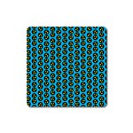 0059 Comic Head Bothered Smiley Pattern Square Magnet