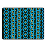 0059 Comic Head Bothered Smiley Pattern Double Sided Fleece Blanket (Small) 