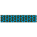 0059 Comic Head Bothered Smiley Pattern Small Flano Scarf