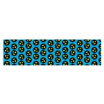 0059 Comic Head Bothered Smiley Pattern Satin Scarf (Oblong)