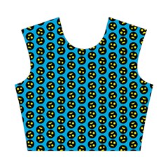 0059 Comic Head Bothered Smiley Pattern Cotton Crop Top from ZippyPress Front