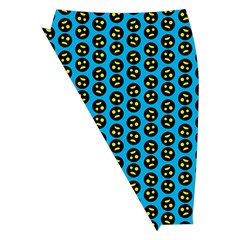0059 Comic Head Bothered Smiley Pattern Midi Wrap Pencil Skirt from ZippyPress Front Left