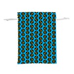 0059 Comic Head Bothered Smiley Pattern Lightweight Drawstring Pouch (M)