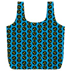 0059 Comic Head Bothered Smiley Pattern Full Print Recycle Bag (XXL) from ZippyPress Back