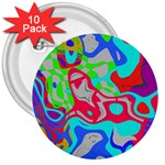 Colorful distorted shapes on a grey background                                                     3  Button (10 pack)