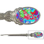 Colorful distorted shapes on a grey background                                                     Letter Opener