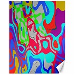 Colorful distorted shapes on a grey background                                                     Canvas 12  x 16 