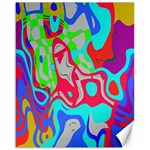 Colorful distorted shapes on a grey background                                                     Canvas 16  x 20 