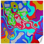 Colorful distorted shapes on a grey background                                                     Canvas 20  x 20 