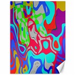 Colorful distorted shapes on a grey background                                                     Canvas 36  x 48 
