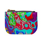 Colorful distorted shapes on a grey background                                                    Mini Coin Purse