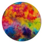 Colorful watercolors texture                                                    Magnet 5  (Round)