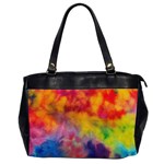Colorful watercolors texture                                                    Oversize Office Handbag (2 Sides)