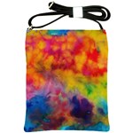 Colorful watercolors texture                                                    Shoulder Sling Bag