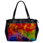 Colorful watercolors texture                                                    Oversize Office Handbag