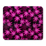 Dark Pink Cannabis Marijuana Large Mousepad