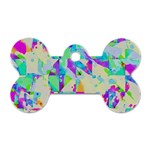 Watercolors spots                                                          Dog Tag Bone (One Side)