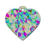 Watercolors spots                                                          Dog Tag Heart (One Side)