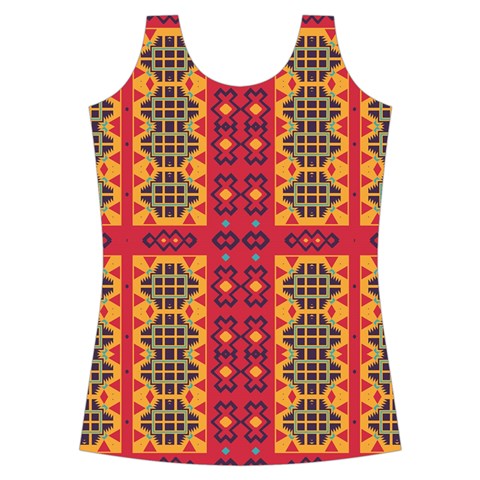 Shapes in retro colors2                                                          Criss cross Back Tank Top from ZippyPress Front