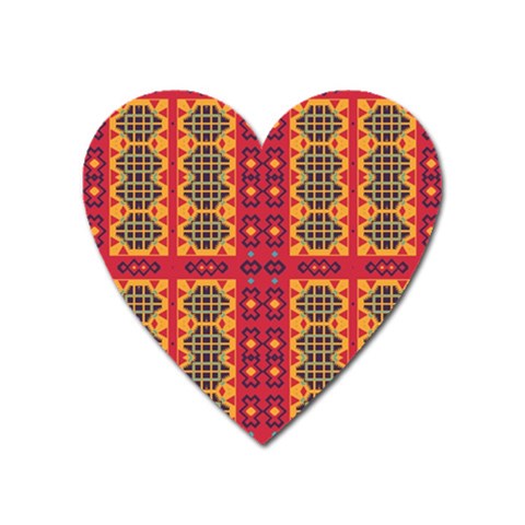 Shapes in retro colors2                                                           Magnet (Heart) from ZippyPress Front