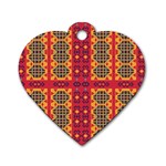 Shapes in retro colors2                                                           Dog Tag Heart (One Side)