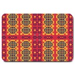 Shapes in retro colors2                                                           Large Doormat