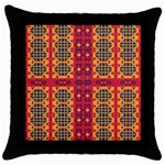 Shapes in retro colors2                                                           Throw Pillow Case (Black)
