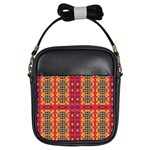 Shapes in retro colors2                                                           Girls Sling Bag