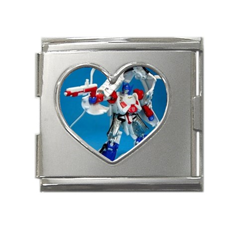 megalectron! Mega Link Heart Italian Charm (18mm) from ZippyPress Front