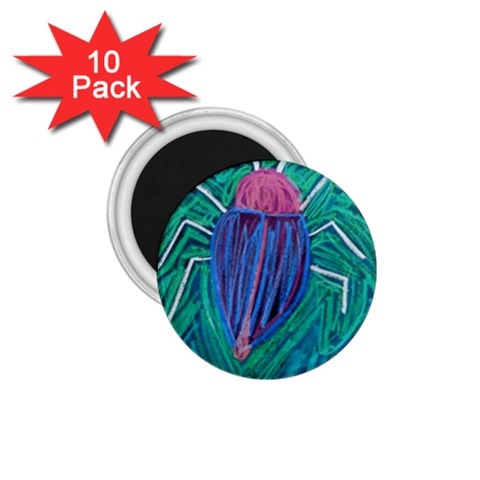 Big Green Bug  1.75  Magnet (10 pack)  from ZippyPress Front