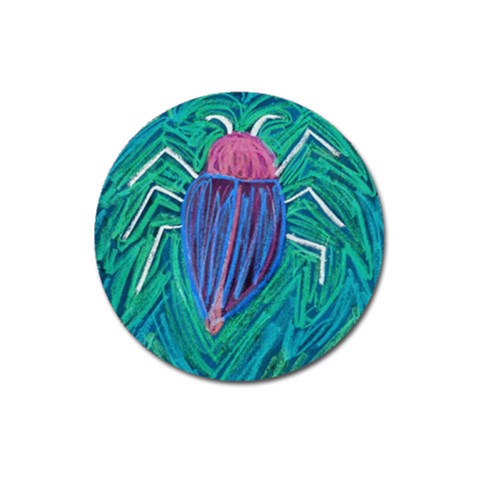Big Green Bug  Magnet 3  (Round) from ZippyPress Front