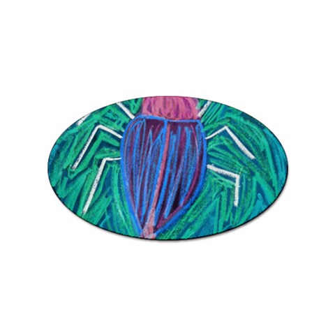 Big Green Bug  Sticker Oval (100 pack) from ZippyPress Front