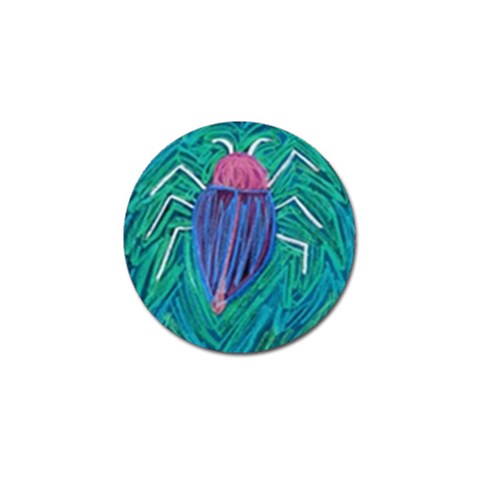 Big Green Bug  Golf Ball Marker from ZippyPress Front