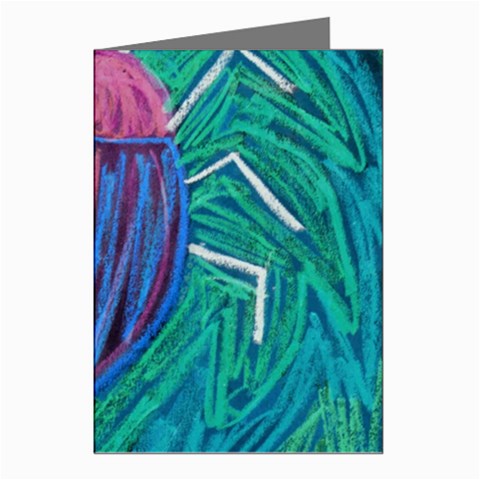 Big Green Bug  Greeting Cards (Pkg of 8) from ZippyPress Left
