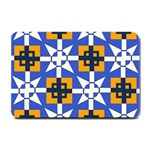 Shapes on a blue background                                                           Small Doormat