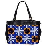 Shapes on a blue background                                                           Oversize Office Handbag