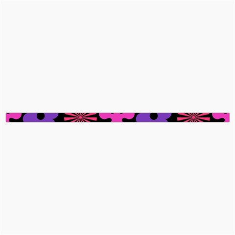 Colorful flowers on a black background pattern                                                         Roll Up Canvas Pencil Holder (M) from ZippyPress Strap