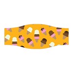 Ice cream on an orange background pattern                                                             Stretchable Headband