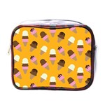 Ice cream on an orange background pattern                                                             Mini Toiletries Bag (One Side)