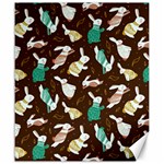 Easter rabbit pattern Canvas 20  x 24 