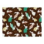 Easter rabbit pattern Double Sided Flano Blanket (Mini) 