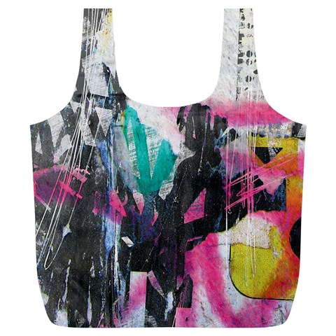 Graffiti Grunge Full Print Recycle Bag (XL) from ZippyPress Front