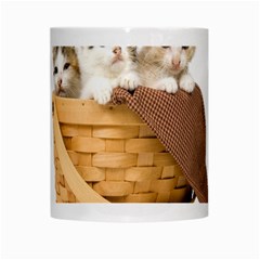 Kittens in a basket White Mug from ZippyPress Center
