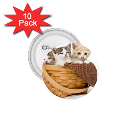 Kittens in a basket 1.75  Button (10 pack)  from ZippyPress Front