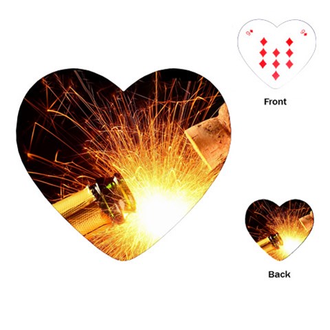 Wine Fire Playing Cards (Heart) from ZippyPress Front